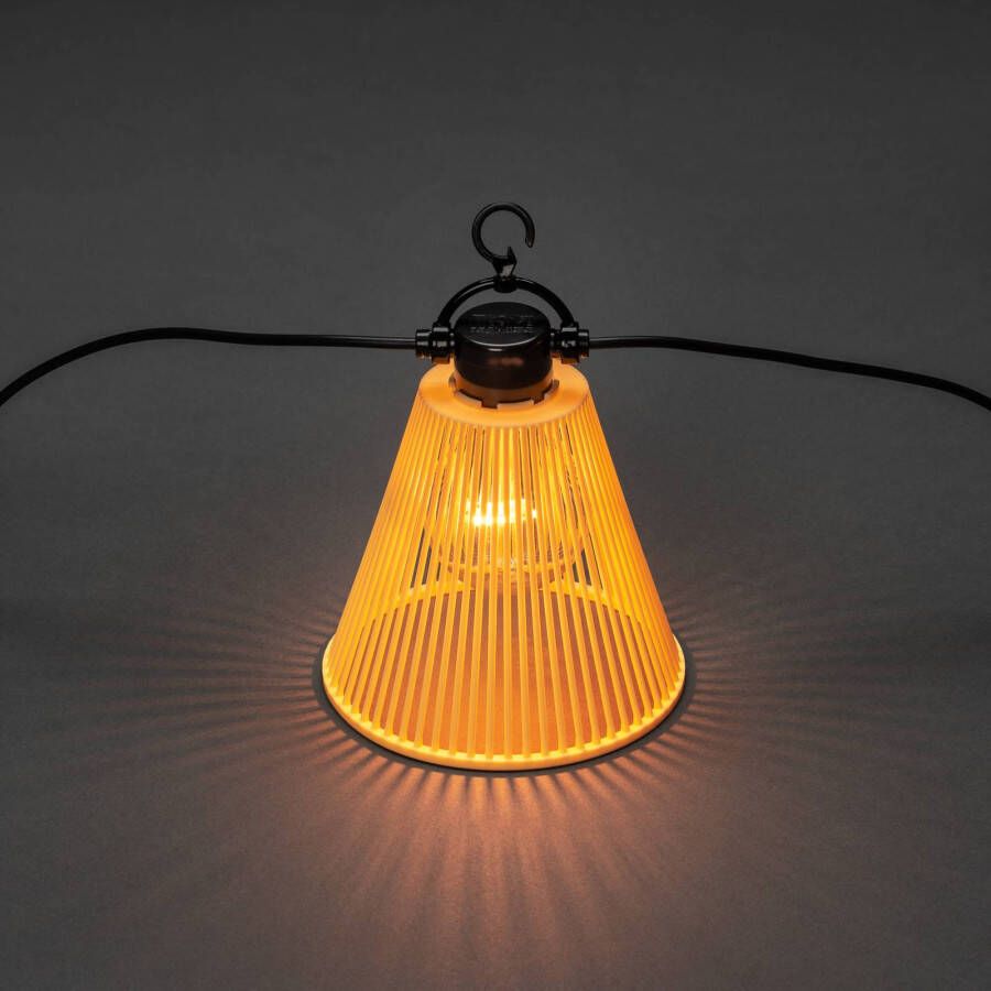 Konstsmide Lichtketting Biergarten basis set met kap geel