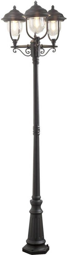 KonstSmide Klassieke buitenlantaarn Parma 3 lichts zwart 7227 750