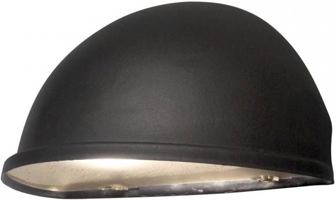 Konstsmide Buitenlamp 'Torino' Wandlamp, Kwart 28cm, E27 / 230V, kleur Zwart
