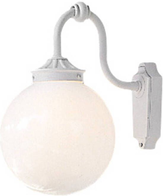 Konstsmide Stijlvolle buitenwandlamp Arcturus in wit