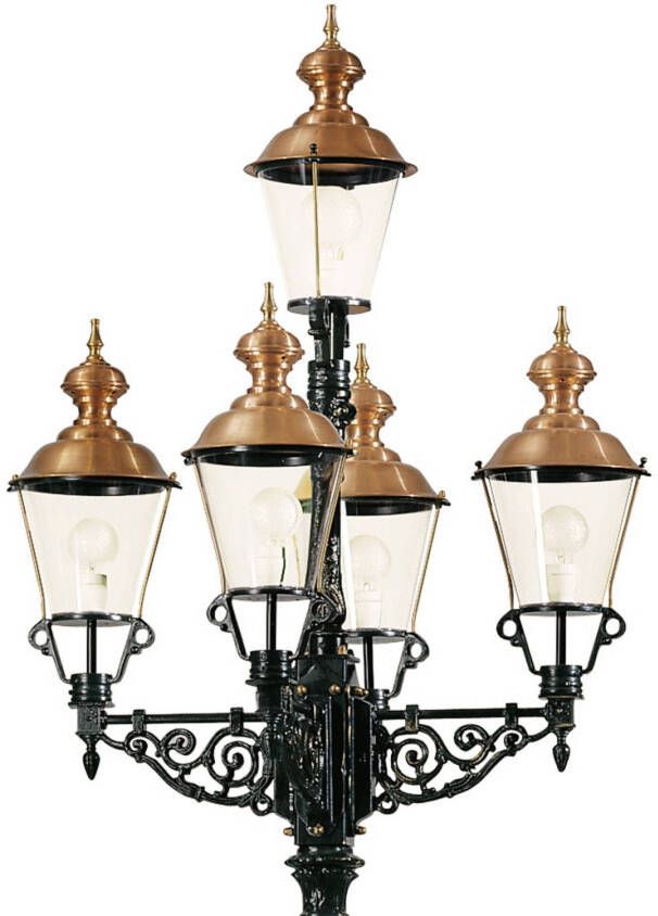 K.S. Verlichting Representatieve lantaarnpaal Monaco 5 lamps