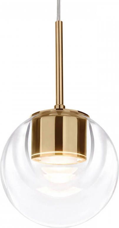 Kundalini Dew LED hanglamp, 1 lamp messing