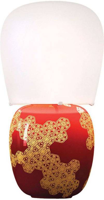 Kundalini Hive keramische tafellamp, rood