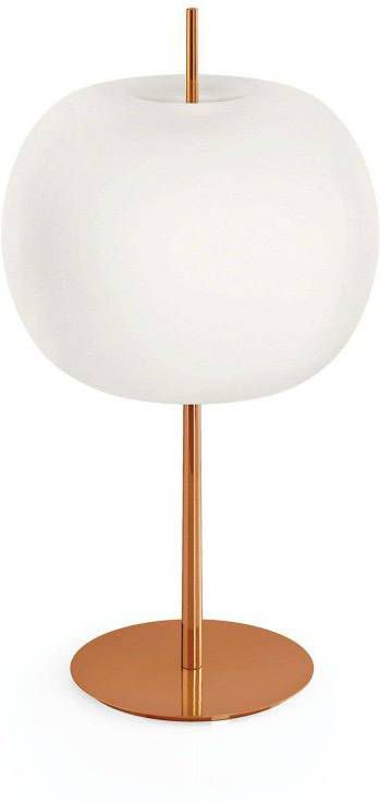 Kundalini Kushi XL tafellamp koper/wit