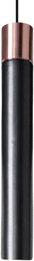 Kundalini Minimal LED hanglamp, zwart/koper