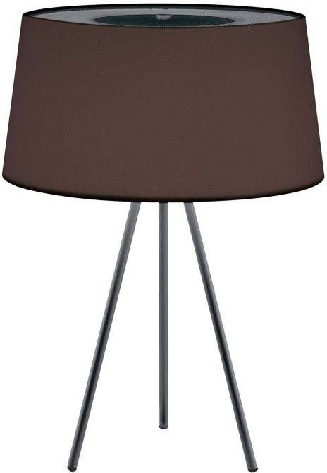 Kundalini tripod tafellamp mokka/frame grijs