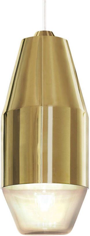 Kundalini Yuma hanglamp in gepolijst messing