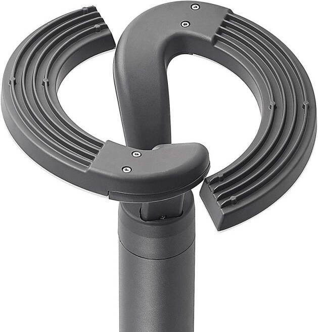 LINDBY Keily LED lantaarnpaal, cirkel