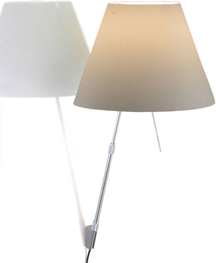 Luceplan Costanza wandlamp D13a, alu/mistwit