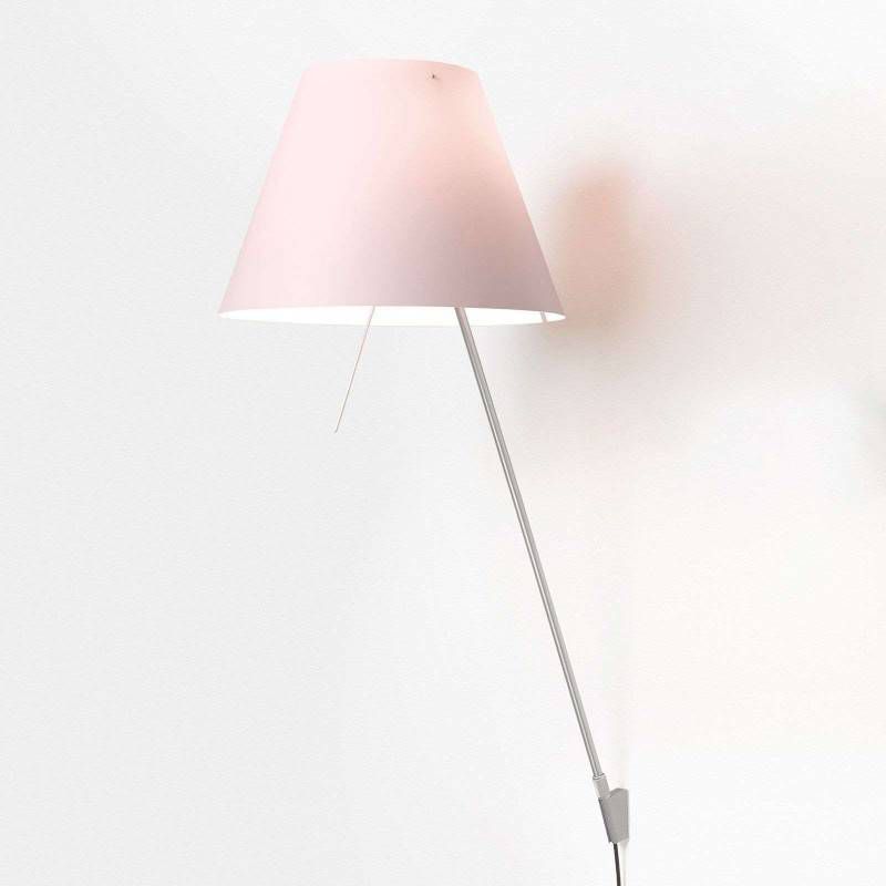 Luceplan Costanza wandlamp D13aif, alu/roze