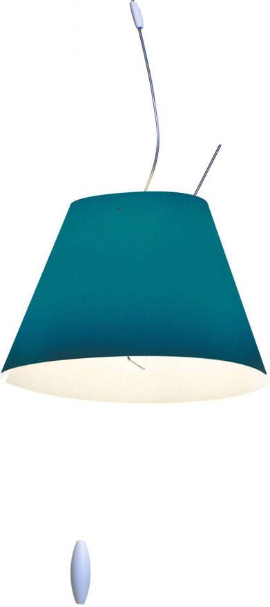 Luceplan Costanzina hanglamp in petroleumblauw