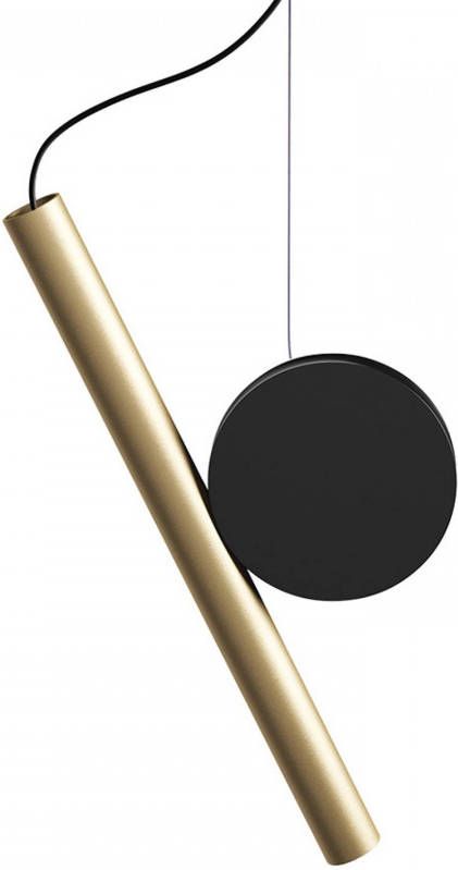 Luceplan Doi glad fasedim 2700K messing/zwart