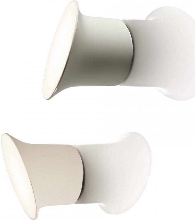 Luceplan Ecran In & Out LED wandlamp, opaalwit