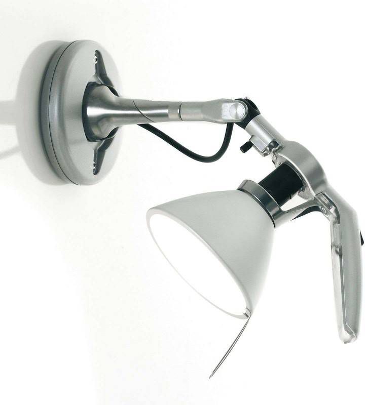 Luceplan Fortebraccio wandspot Ø, 11 cm, aluminium