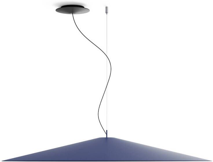 Luceplan Koinè, LED hanglamp 927 Ø, 110cm blauw