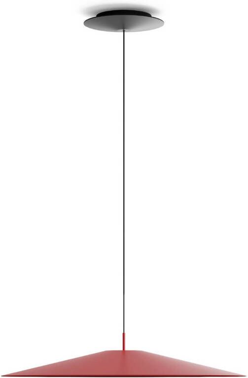 Luceplan Koinè, LED hanglamp 927 Ø, 55cm rood