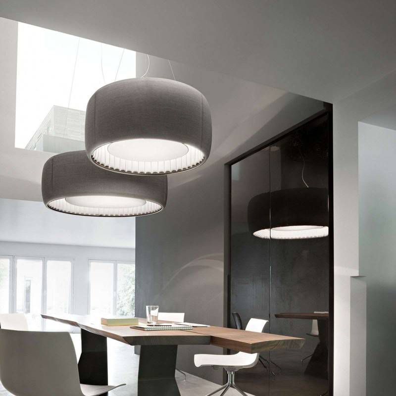 Luceplan Silenzio LED hanglamp grijs Ø, 120cm
