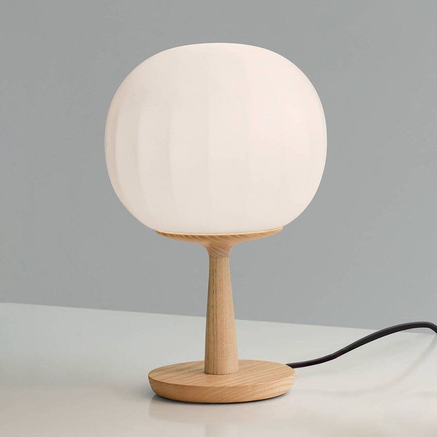 Luceplan tafellamp Lita voet uit esdoornhout 28 cm