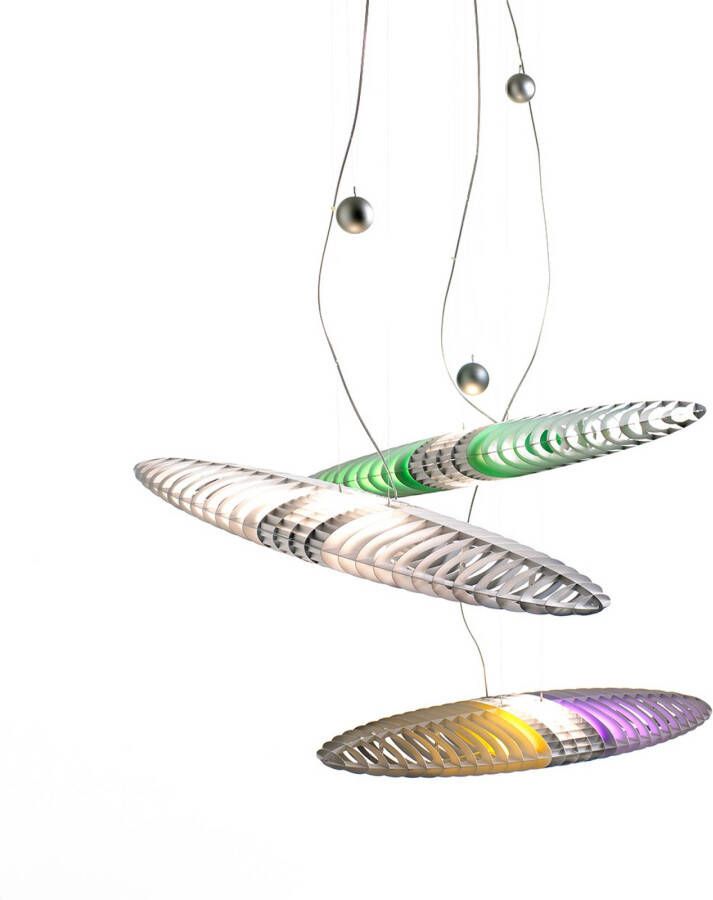 Luceplan Titania hanglamp met kleurfilters