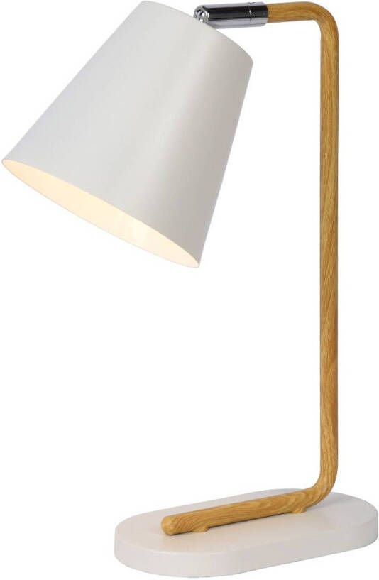 Lucide Cona fafellamp met montuur in houtoptiek