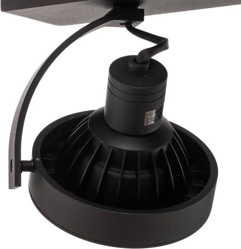 Lucide Dorian Plafondspot Led Dim To Warm Gu10 2x12w 2200k/3000k Zwart