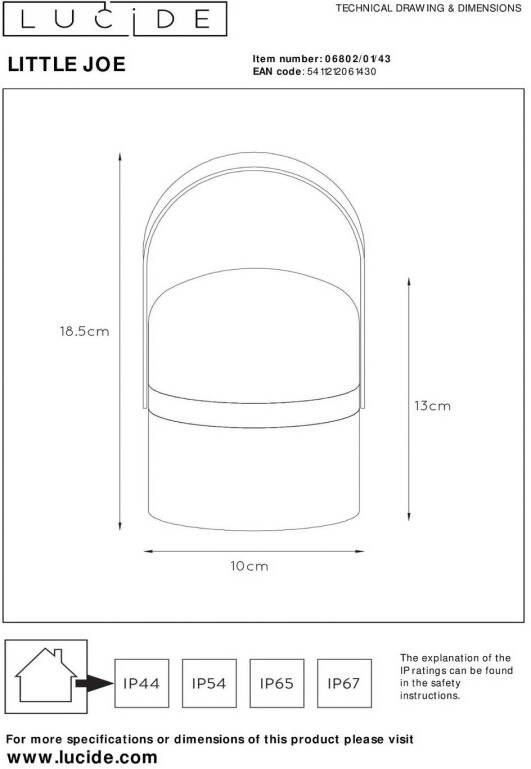 Lucide LED sfeerlamp Little Joe, oranje