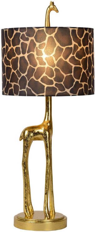 Lucide Extravaganza Miss Tall Tafellamp Ø 25 Cm 1xe27 Mat Goud/Messing