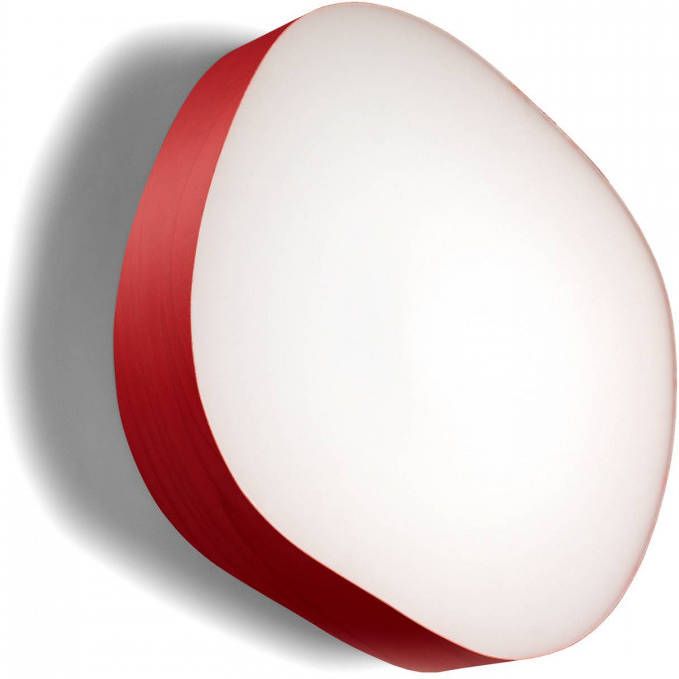 LZF LAMPS LZF Guijarro Large LED wandlamp, rood