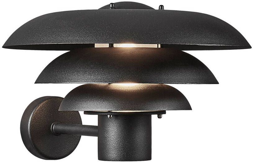 Nordlux Buitenwandlamp Kurnos zwart Ø, 35 cm