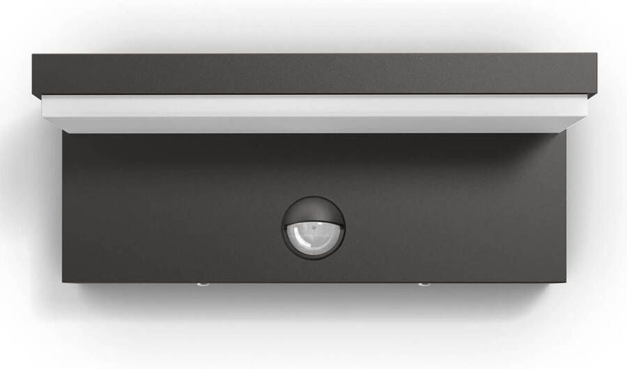Philips myGarden LED sensorwandlamp Bustan 2x4, 5 W antraciet 1648493P0