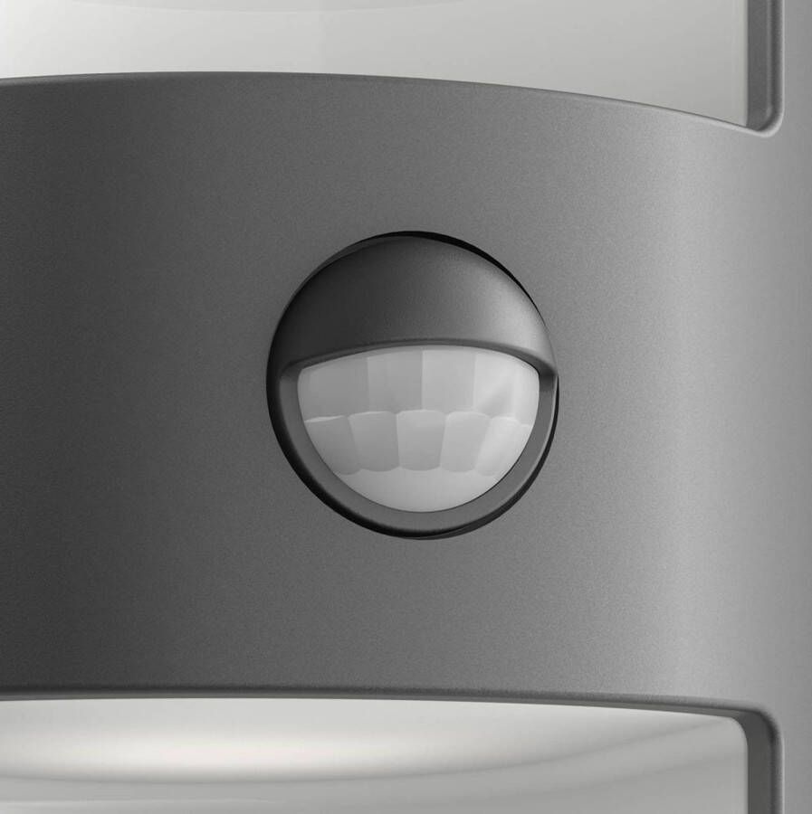 Philips Grass sensor wandlamp in antraciet met LED licht