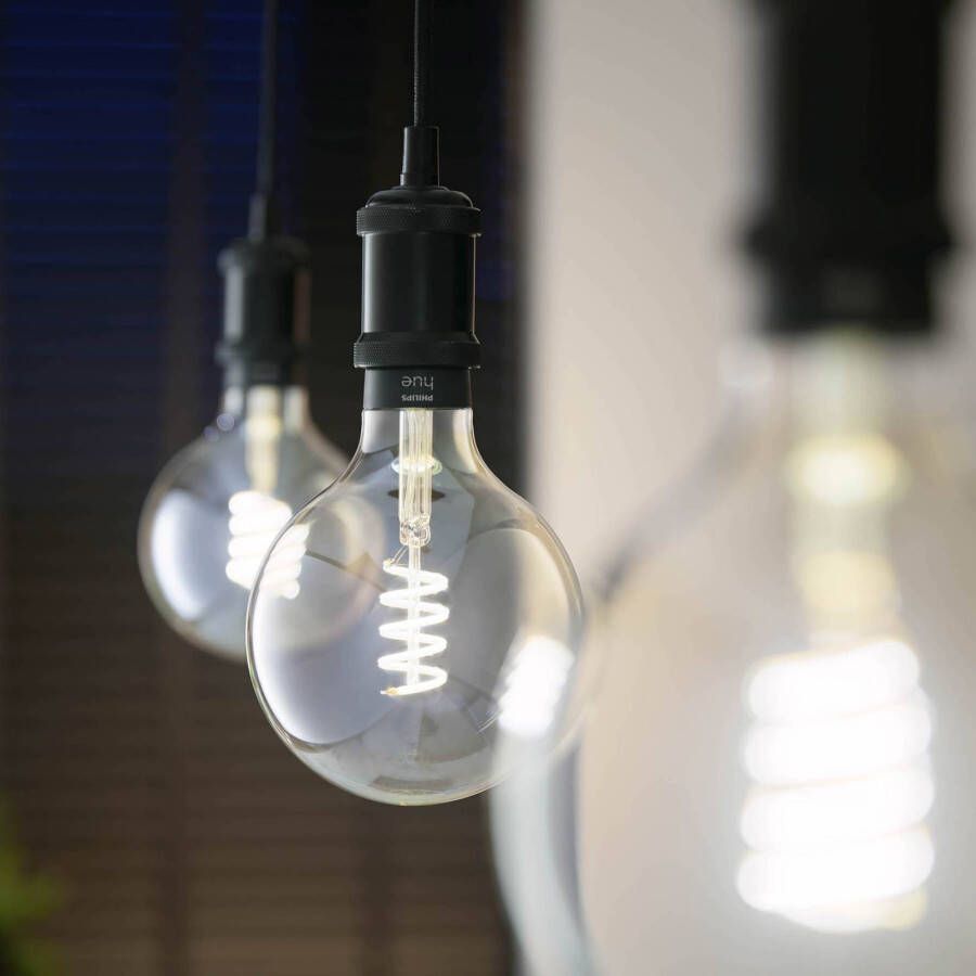 Philips Hue Filament Globelamp G125 E27 1 pack warm tot koelwit licht