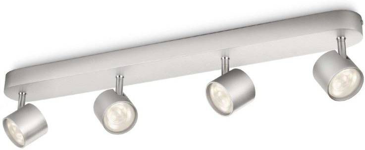 Philips Plafondspot Led My Living Star 4 lichts metaalgrijs 562444816