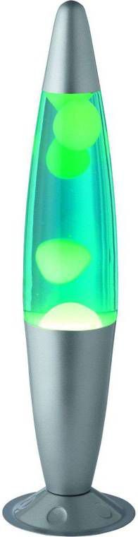 Trio international Lavalamp Lava 40cm grijs met groen R50071116