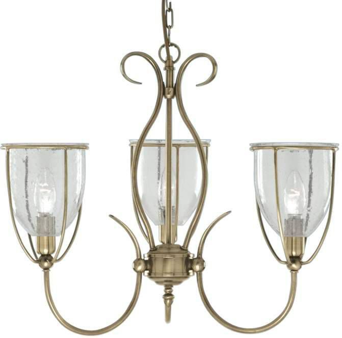 Searchlight Antiek ogende hanglamp SILHOUETTE, 3 lichts