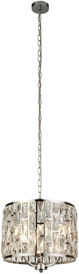 Searchlight Hanglamp Bijou, kap met kristallen, Ø, 38 cm