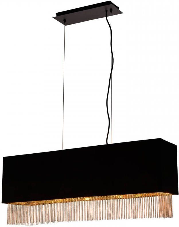 Searchlight Hanglamp Fringe, langwerpig