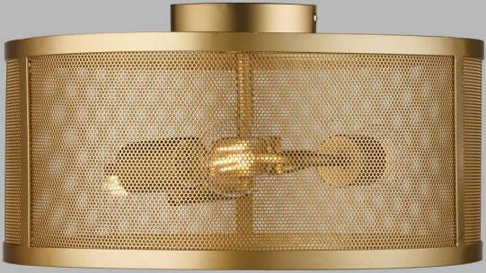 Searchlight Plafondlamp Fishnet, goud, Ø, 45 cm