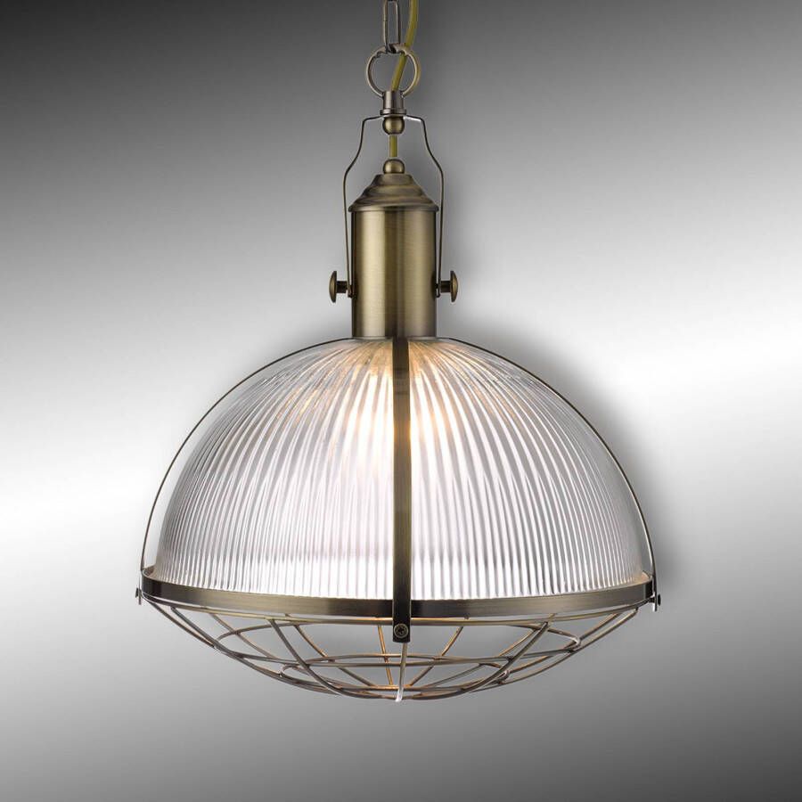 Searchlight Hanglamp Industrial PendantsØ 31cm antiek brons 7601AB