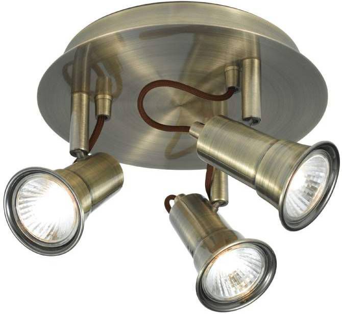 Searchlight Ronde plafondspot EROS, 3 lichts