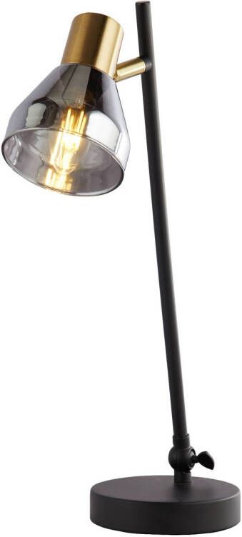 Searchlight Tafellamp Classy met rookglas kap