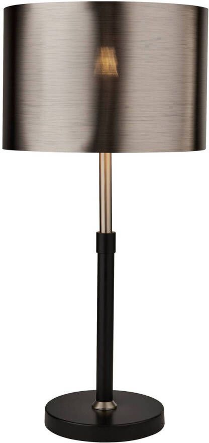 Searchlight Tafellamp Column, kap zwart chroom