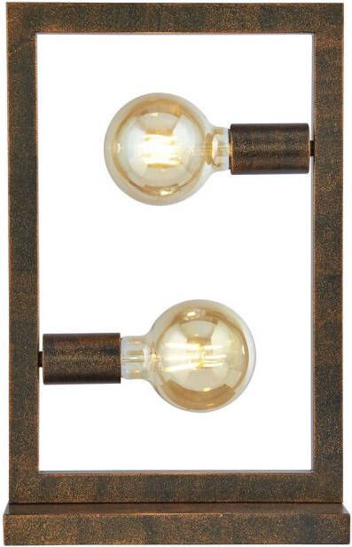 Searchlight Tafellamp Rustic in roestbruin