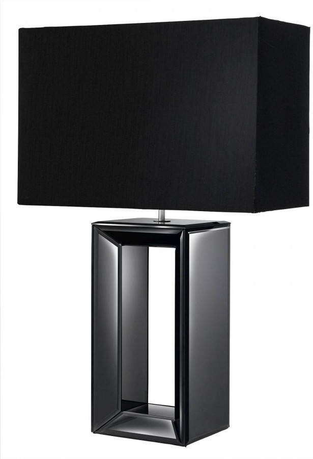 Searchlight Zwarte schemerlamp Mirror EU1610BK