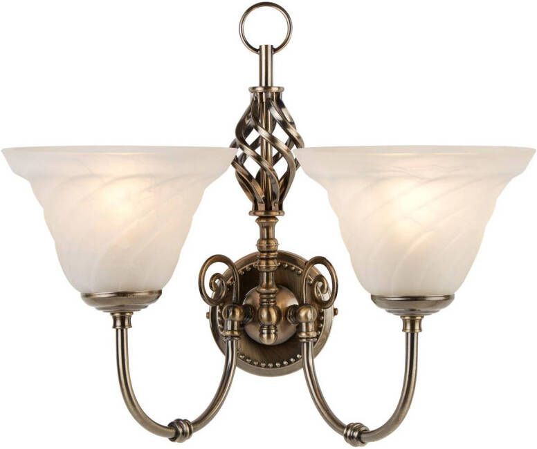 Searchlight Traditionele wandlamp CAMEROON met schakelaar