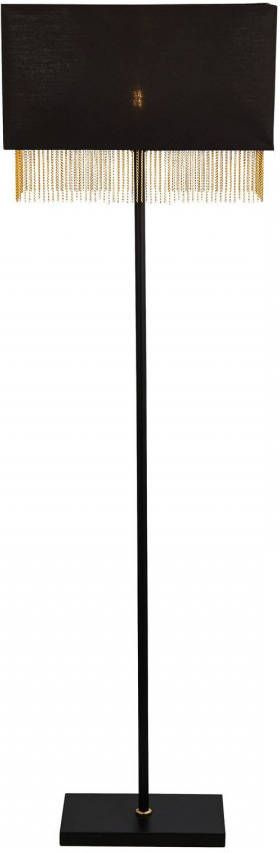 Searchlight Staande schemerlamp Fringe EU8729BK