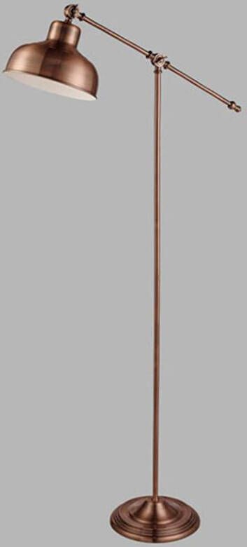 Searchlight Vloerlamp Macbeth van metaal in trendy koper