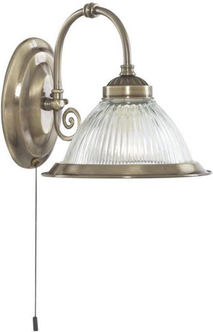 Searchlight Wandlamp American Diner, messing antiek