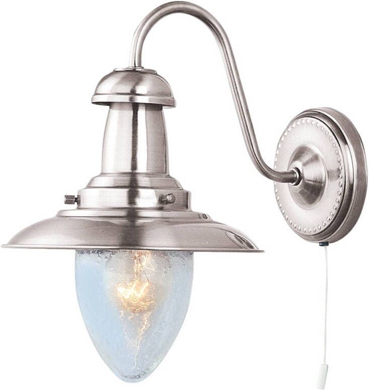 Searchlight Wandlamp Fisherman in zilver