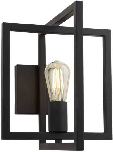 Searchlight Wandlamp Squares zwart